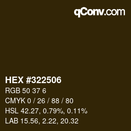 Color code: HEX #322506 | qconv.com