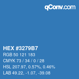 Color code: HEX #3279B7 | qconv.com