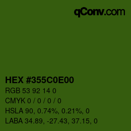 Color code: HEX #355C0E00 | qconv.com