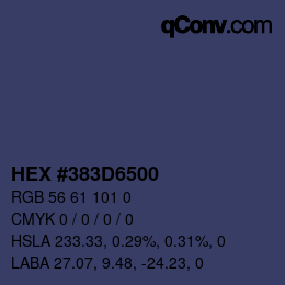 Color code: HEX #383D6500 | qconv.com