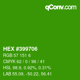 Color code: HEX #399706 | qconv.com