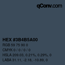 Color code: HEX #3B4B5A00 | qconv.com