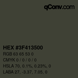 Color code: HEX #3F413500 | qconv.com