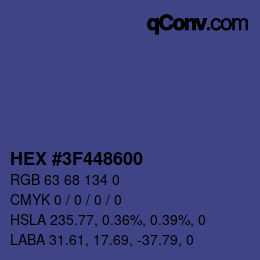 Color code: HEX #3F448600 | qconv.com
