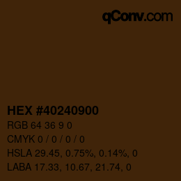 Color code: HEX #40240900 | qconv.com