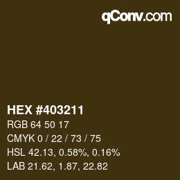 カラーコード: HEX #403211 | qconv.com