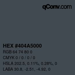 Código de color: HEX #404A5000 | qconv.com