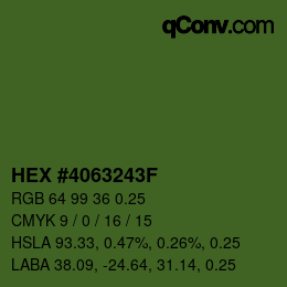 Code couleur: HEX #4063243F | qconv.com