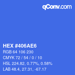 Color code: HEX #406AE6 | qconv.com