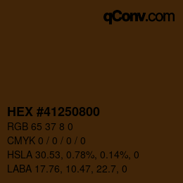 Color code: HEX #41250800 | qconv.com