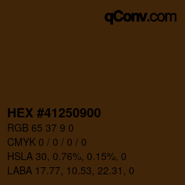 Code couleur: HEX #41250900 | qconv.com