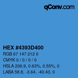 Código de color: HEX #4393D400 | qconv.com