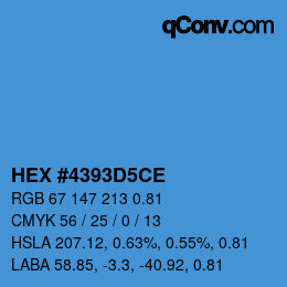 Código de color: HEX #4393D5CE | qconv.com