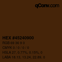 Color code: HEX #45240900 | qconv.com