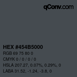 Color code: HEX #454B5000 | qconv.com