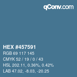 Color code: HEX #457591 | qconv.com
