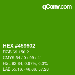 Color code: HEX #459602 | qconv.com
