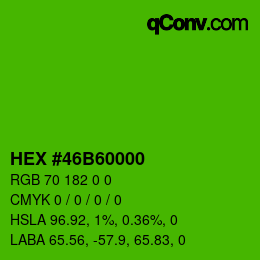 Color code: HEX #46B60000 | qconv.com