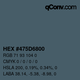Color code: HEX #475D6800 | qconv.com