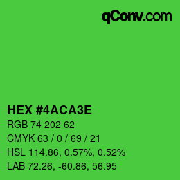 Color code: HEX #4ACA3E | qconv.com