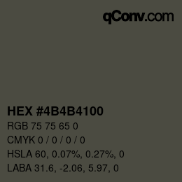 Color code: HEX #4B4B4100 | qconv.com