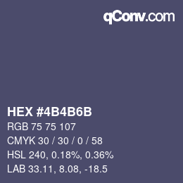 Color code: HEX #4B4B6B | qconv.com