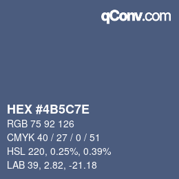 Color code: HEX #4B5C7E | qconv.com