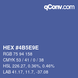 Color code: HEX #4B5E9E | qconv.com