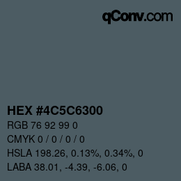 Color code: HEX #4C5C6300 | qconv.com