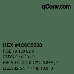 Color code: HEX #4C6C5200 | qconv.com