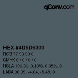 Color code: HEX #4D5D6300 | qconv.com