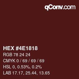 Color code: HEX #4E1818 | qconv.com