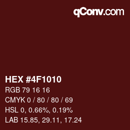 Color code: HEX #4F1010 | qconv.com