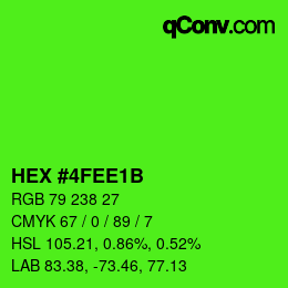 Color code: HEX #4FEE1B | qconv.com