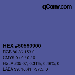Color code: HEX #50569900 | qconv.com