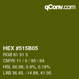 Color code: HEX #515B05 | qconv.com