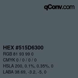 Color code: HEX #515D6300 | qconv.com