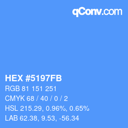 Color code: HEX #5197FB | qconv.com