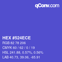 Color code: HEX #524ECE | qconv.com