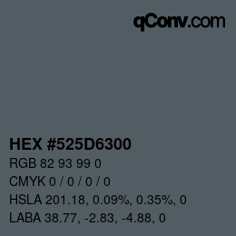 Color code: HEX #525D6300 | qconv.com