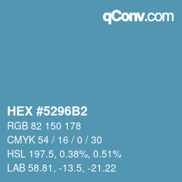 Color code: HEX #5296B2 | qconv.com