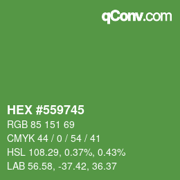 Color code: HEX #559745 | qconv.com