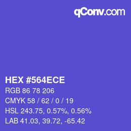 Color code: HEX #564ECE | qconv.com