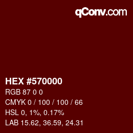 Color code: HEX #570000 | qconv.com