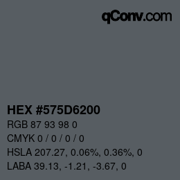 Color code: HEX #575D6200 | qconv.com