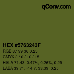 Code couleur: HEX #5763243F | qconv.com