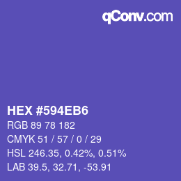 Color code: HEX #594EB6 | qconv.com