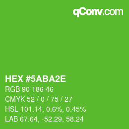 Color code: HEX #5ABA2E | qconv.com