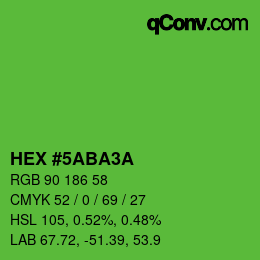 Color code: HEX #5ABA3A | qconv.com