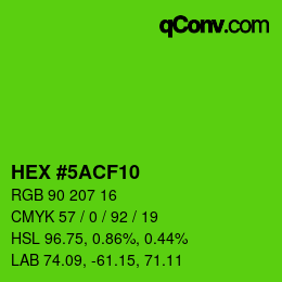 Color code: HEX #5ACF10 | qconv.com